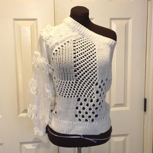 Asymmetrical one sleeve sweater